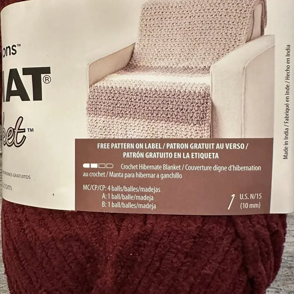 Bernat blanket Purple Plum yarn